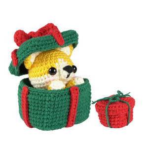 QC mignon dessin animé fibre acrylique Crochet Kit noël nain bricolage ensembles de tricot pour adultes enfants débutants - Product Image 5
