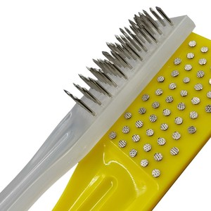 Brosse à écailles de <span class=keywords><strong>poisson</strong></span> professionnelle en gros avec manche en plastique, broches en acier nickelé antirouille, outils de détartrage et d'élimination des écailles de <span class=keywords><strong>poisson</strong></span>, OEM - Product Image 2