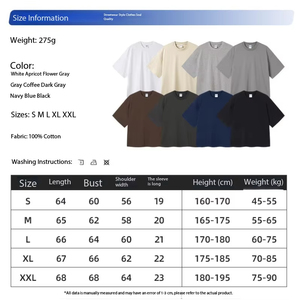 T-shirt da uomo a maniche corte in cotone pesante stampato, stile streetwear, personalizzabile con logo, vestibilità oversize, all'ingrosso - Product Image 4