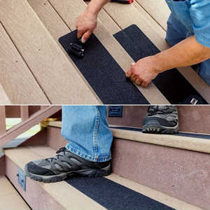 Durable High Traction Black Anti-Slip Grip Tape <b>Waterproof</b> Non-Skid Outdoor <b>Adhesive</b> Sheet Safety Product - Product Image 1