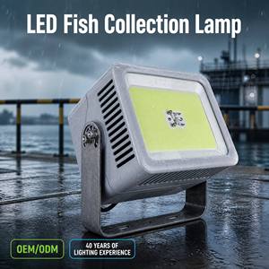 Lampe LED sous-marine pour la pêche au calmar, bateau d'aggregation, pêche nocturne en mer, 1000W, 130000LM, IP66, 16000K, blanc cyan, lampe à intensité variable - Product Image 2