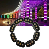 Lampe à LED noire 12W pour arbre, lampe à colonne, anneau lumineux, projecteur LED de jardin, projecteur paysager extérieur IP65