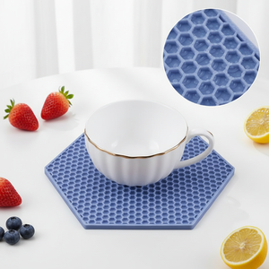 High-Temperature Resistant Eco-Friendly Irregular <b>Silicone</b> <b>Mat</b> Foldable Non-Slip Placemat Coaster Bowl Dining Table <b>Mat</b> - Product Image 6