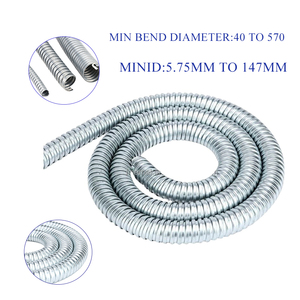 <span class=keywords><strong>Tubo</strong></span> <span class=keywords><strong>Corrugado</strong></span> de Acero Galvanizado de 25 mm (1 pulgada) con Hebilla Simple o Doble, Conducto Metálico Flexible - Product Image 2
