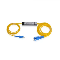 Splitter Optik PLC FBT 1x2 Kelas Telekomunikasi |   Konektor SC/UPC untuk Jaringan FTTH/PON dengan Kerugian Rendah dan Stabilitas Tinggi