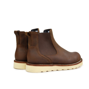 Bottes <span class=keywords><strong>Chelsea</strong></span> en cuir de style américain classique pour hommes avec construction Goodyear Welt, source d'usine, qualité stable, support OEM - Product Image 3
