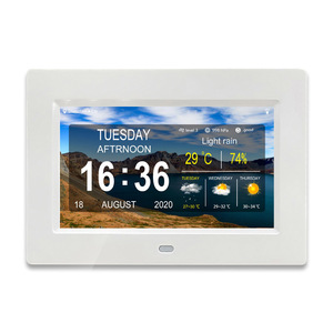 Tự động phát hiện và điều chỉnh độ sáng màn hình trong ngày và đêm Chế độ đồng hồ treo tường kỹ thuật số với độ ẩm và nhiệt độ - Product Image 3