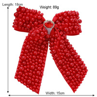 Accessoire de cheveux coréen pour femme, nœud perlé, pince à cheveux à ressort, collection Printemps 2026