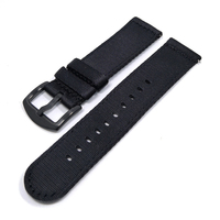Bracelet de montre général en Nylon à dégagement rapide, 18mm, 20mm, 22mm, 24mm, Double couche de Nylon, ceinture de sécurité de haute qualité, bracelet de montre en Nylon