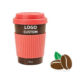 แก้วกาแฟรักษ์โลก ขนาด 350 มล. 12 ออนซ์ ย่อยสลายได้ ผลิตจากกากกาแฟ ฝาซิลิโคน ใช้กับไมโครเวฟและเครื่องล้างจานได้ ดีไซน์คลาสสิก ลดราคาพิเศษ - Product Image 2