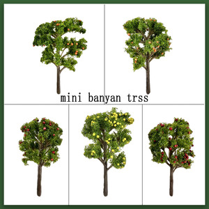 5 टुकड़े प्रति बैग 1/87 पैमाने के लघु प्लास्टिक के पेड़ रेलवे परिदृश्य वास्तुकला सिमुलेशन पौधों को प्रशिक्षित करते हैं - Product Image 4