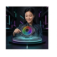 Radiateur de refroidissement pour téléphone F47, portable, avec éclairage RGB, affichage numérique, refroidisseur de téléphone portable pour le jeu