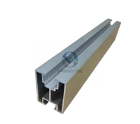 Cadre de support en aluminium industriel personnalisé, solide et flexible, rail de montage solaire pour toits métalliques