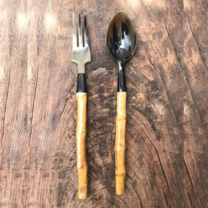 Cuillère à dîner rustique en corne naturelle, faite à la main, de qualité supérieure, polie, durable, personnalisable, style bohème, pour la maison, vente en gros - Product Image 1