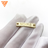 Plaquettes Étiquettes Métalliques de Haute Qualité Personnalisées avec Logo et Lettres Gravées pour Vêtements