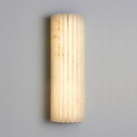 Lampe murale en marbre espagnol, design à rayures verticales, source de lumière LED, lampe murale pour la maison