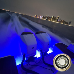 Đồng weiken <span class=keywords><strong>48</strong></span> Led không thấm nước IP68 thuyền du thuyền dưới nước biển màu xanh <span class=keywords><strong>Dock</strong></span> đèn 12V - Product Image 3