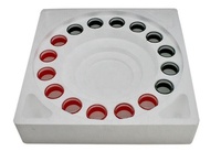 Ensemble de jeu de roulette à boire en PP noir, 16 pièces, écologique, emballage personnalisable, certifié CE, pour les fêtes, 2 à 6 joueurs