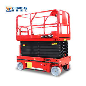 Elevador de Tijera eléctrico, plataforma de trabajo aéreo automóvil, elevador hidráulico móvil para <span class=keywords><strong>alquiler</strong></span>, suministro de fábrica - Product Image 3