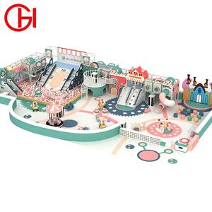 Équipement de terrain de jeu intérieur personnalisé Terrain de jeu intérieur souple commercial Grand équipement de saut pour enfants avec toboggans - Product Image 1