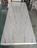 Panneau mural imperméable à l'eau en PVC, feuille de marbre, 1220*2440*3mm, pour décoration intérieure, panneau UV