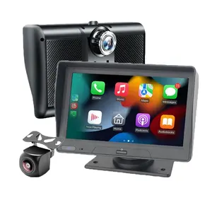 最新的7英寸触摸屏便携式无线苹果Carplay安卓汽车收音机接收器，带镜像链接/全球定位系统/Siri/谷歌/调频