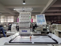 BR-1201C Machine à broder informatisée monotête pour casquettes, modèle très demandé, de qualité supérieure, fabriquée en Chine