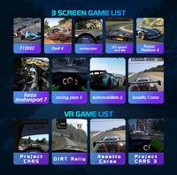 YHY VR Machine Manufacturer 6 DOF Simulateur de course Machine de jeu de voiture Simulateur de conduite Simulateur de voiture de course VR/