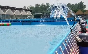 Prix d'usine <span class=keywords><strong>Piscine</strong></span> rectangulaire à cadre métallique facile à installer <span class=keywords><strong>Piscine</strong></span> familiale hors sol - Product Image 3