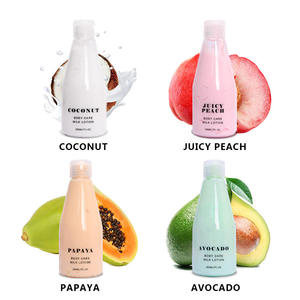 Loción Corporal de Leche para el Cuidado de la Piel Orgánica de Marca Privada 200ml con Extractos de Frutas - Fórmula Blanqueadora con Coco, Papaya, <span class=keywords><strong>Aloe</strong></span> <span class=keywords><strong>Vera</strong></span> y Manzana - Product Image 3