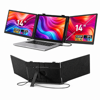 Écran portable OEM ODM 14 pouces LCD Type C, extension d'écran d'ordinateur portable FHD 1080P IPS, écran d'extension pour jeux