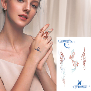 Fingertip Temporary <b>Tattoo</b> Sticker Waterproof Sweat Proof Long Lasting Colorful <b>Paper</b> Decal for Body Art Professional Use - Product Image 5