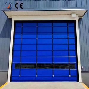 Puerta Rápida Automática Enrollable de PVC Industrial para Exteriores, Resistente al Viento, de Apertura Rápida, con Acabado Superficial para Fábrica de Alimentos - Product Image 3