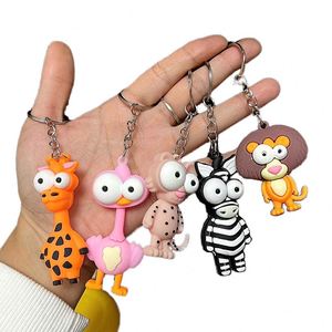Porte-clés en métal personnalisé en gros, pendentif de sac cadeau en silicone 3D en forme de poupée - Product Image 1