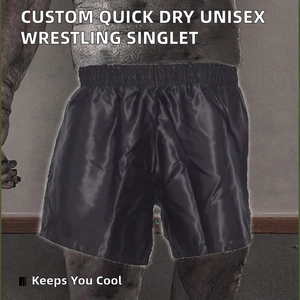 กางเกงชกมวย RISE แบบสั่งทำพิเศษ พิมพ์ลายด้วยความร้อน แห้งเร็ว กระชับ ระบายอากาศได้ดี พิมพ์ลายโลโก้ด้านหน้า สำหรับทุกเพศทุกวัย ไซส์พลัส - Product Image 2