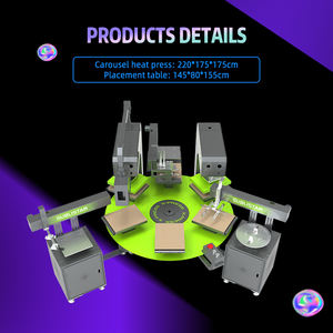 V5.0 sublistar v5.0 nexten חכם dtf: אוטומטי 6 תחנת חולצת טריקו חום מכונת כביסה. - Product Image 2