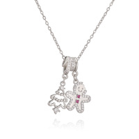 Collier Charme de Noël Mignon avec Pendentifs Père Noël, Flocon de Neige, Clochette et Pain d'Épices pour Femme, Cadeau de Bijoux de Fêtes
