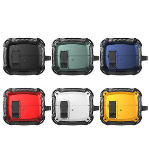 Funda PC TPU a prueba de golpes para <span class=keywords><strong>Samsung</strong></span> <span class=keywords><strong>Galaxy</strong></span> <span class=keywords><strong>Buds</strong></span> 3 <span class=keywords><strong>Pro</strong></span> con protección anticaída Gancho de bloqueo seguro Accesorios para auriculares - Product Image 4