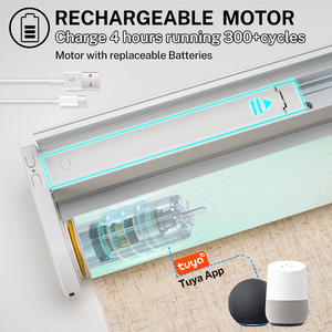Nuevas Cortinas Inteligentes con Control Remoto, Opacas, Enrollables, para Proteger la Privacidad, Aptas para Dormitorios y Oficinas - Product Image 5
