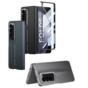 ฝาครอบผิวด้าน PC แบบบางพิเศษสำหรับ Samsung Galaxy Z Fold 5ฝาครอบกระจกด้านหน้าพับได้4พับ6เคสโทรศัพท์มือถือพร้อมใบมีด - Product Image 4