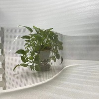 Écran LED transparent ultra-fin P4 à prix d'usine, auto-adhésif, pour la publicité sur les vitres et les murs