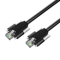 Cable de Red para Cámara Industrial CCD con Bloqueo, Cable de Cadena de Arrastre de Alta Flexibilidad con Doble Blindaje Gigabit