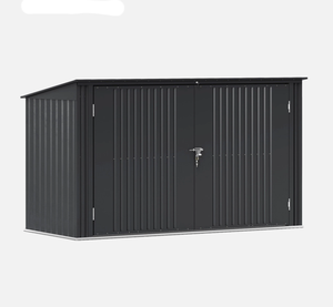 Abri <span class=keywords><strong>de</strong></span> <span class=keywords><strong>jardin</strong></span> et <span class=keywords><strong>armoire</strong></span> en résine résistante aux intempéries - Conception à double <span class=keywords><strong>porte</strong></span> verrouillable pour outils <span class=keywords><strong>de</strong></span> <span class=keywords><strong>jardin</strong></span>, vélos et accessoires <span class=keywords><strong>de</strong></span> <span class=keywords><strong>jardin</strong></span> - Product Image 6
