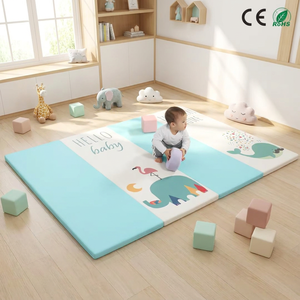 Tapis de jeu pour bébé double face, imperméable, extra épais, surface antidérapante, pour le temps sur le ventre, la rampe, absorption des chocs, sécurité au <span class=keywords><strong>sol</strong></span> pour nourrissons - Product Image 1