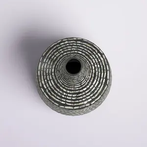 Top Vente Mère de Perle Incrustation Vase Moderne Pour Fleur Décor Table Et Maison OEM Personnaliser Paquet au Vietnam Usine Directement - Product Image 3