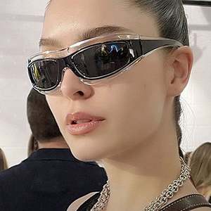 Lunettes de soleil personnalisées pour hommes, style punk, pour le cyclisme et le sport, lunettes de soleil Y2K cyberpunk pour femmes - Product Image 3