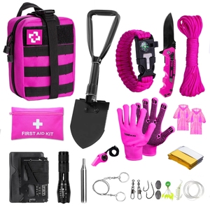 Kit di Pronto Soccorso Portatile Definitivo da 1L, Essenziali Quotidiani Completi <span class=keywords><strong>per</strong></span> Escursionismo, Viaggi, <span class=keywords><strong>Auto</strong></span> e Uso Quotidiano, Include Forbici - Product Image 1