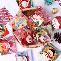 Kerstdecoratie Bakken Voedsel Fruit Verpakkingen Kleefzakken Kerstcadeauverpakkingen Zelfklevende verzegelzakken
