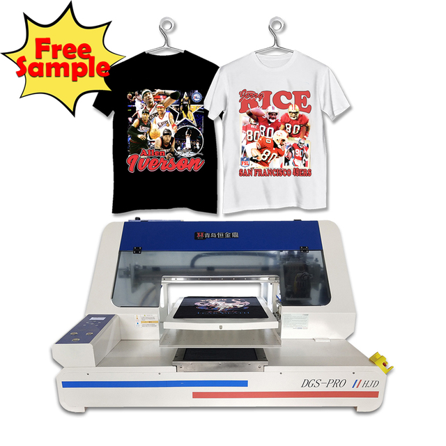 HJD 2023 New Update I3200 Head A3 Digital Direct to Garment Printing Machine Textile Cotton Fabric T-shirt DTG Printer