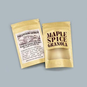 Sachet Doypack Personnalisé Imprimé <span class=keywords><strong>pour</strong></span> Emballage de Thé en Plastique 50g 100g 200g, Sachet Refermable en Papier Kraft avec Fermeture Zip, Pochette Autoportante - Product Image 6